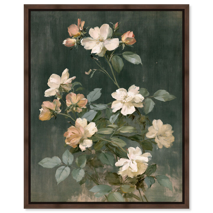 Deep Grove Roses II Floral and Botanical Canvas Print by Art Remedy