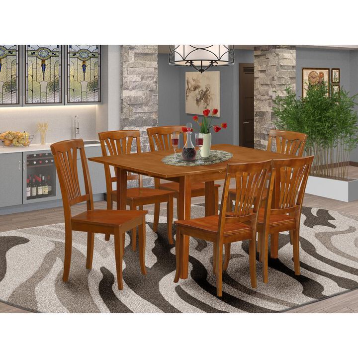 7 Pc Kitchen nook Dining set-small Dining Tables and 6 Kitchen Chairs