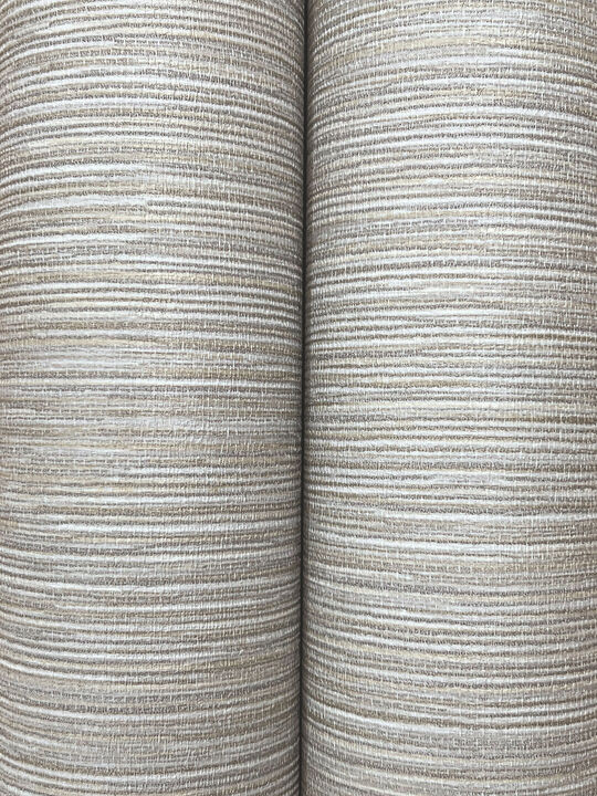 Oasis Grey Faux Grasscloth Wallpaper