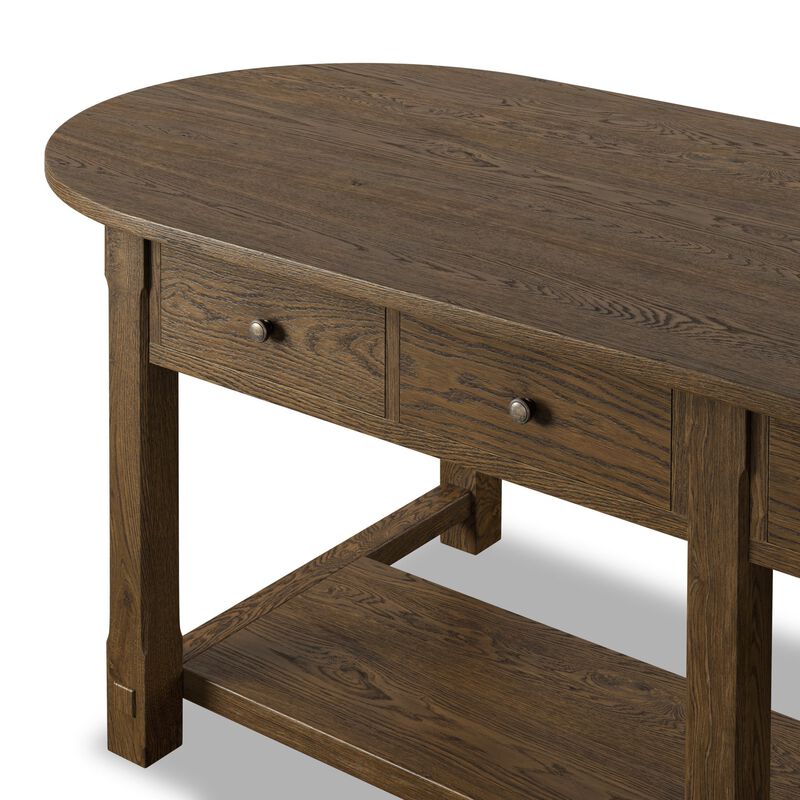 Elise Spiced Oak Kitchen Island
