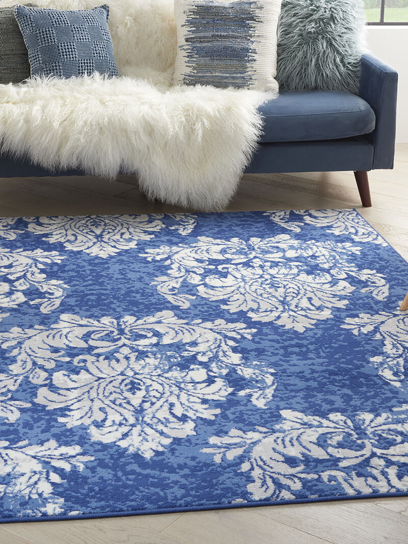 Whimsicle WHS11 Navy/Ivory 4' x 6' Rug