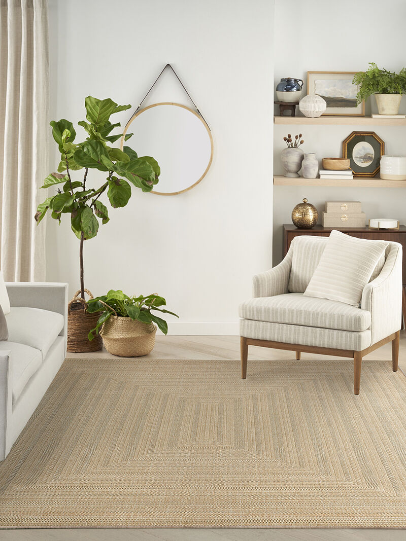 Tulum TLM04 Taupe/Gray 10' x 14' Rug image number 8