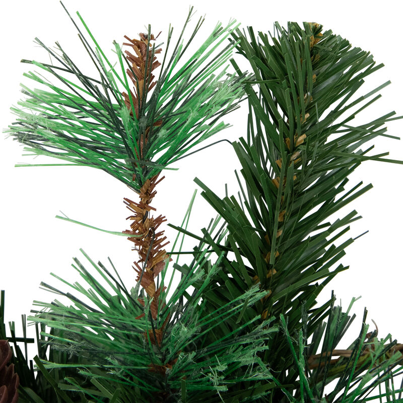 Country Mixed Pine Artificial Christmas Wreath  16-Inch  Unlit image number 4