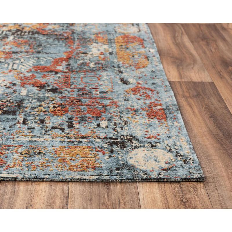 Hybrid Cut Pile Wool/ Tencel Rug, 5' x 8'
