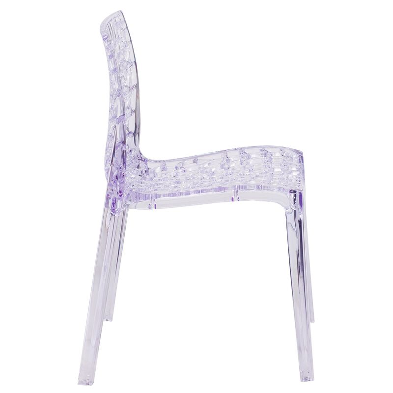 Flash Furniture Vision Series Transparent Stacking Side Chair
