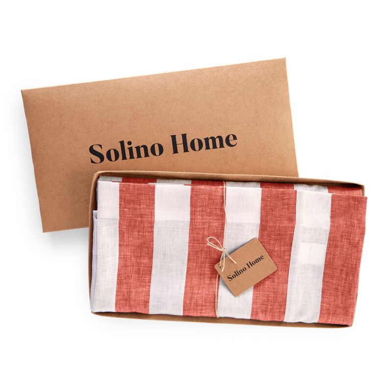 Linen Tablecloth - Cabana Stripe