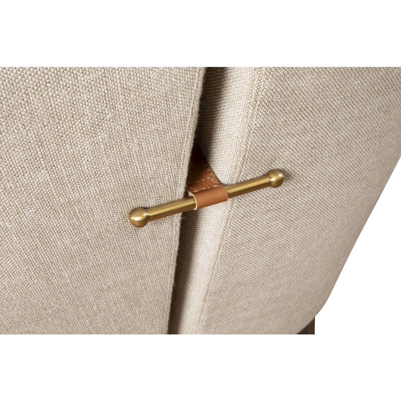World Interiors Olivia Armchair in Beige Linen image number 6