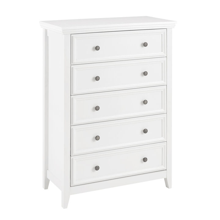 Modern 5-Drawer Dresser Chest Cabinet for Closet Organization & Storage