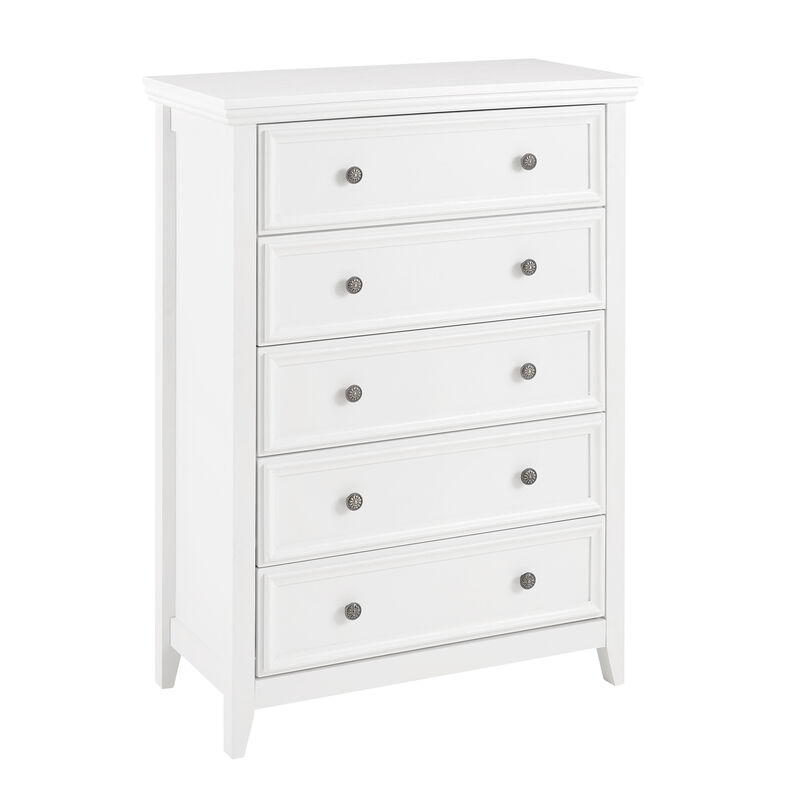 Modern 5-Drawer Dresser Chest Cabinet for Closet Organization & Storage