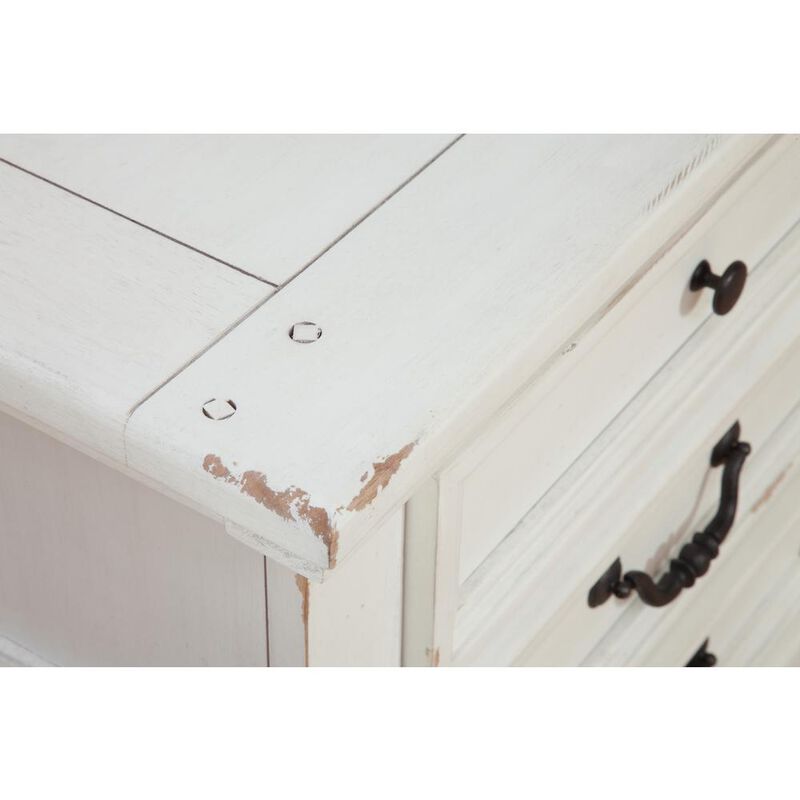 American Woodcrafters Stonebrook Dresser - Distressed Antique White