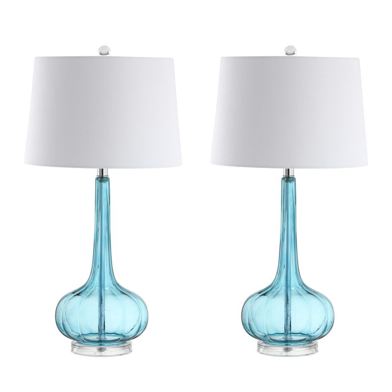 Bette Glass Teardrop LED Table Lamp (Set of 2)