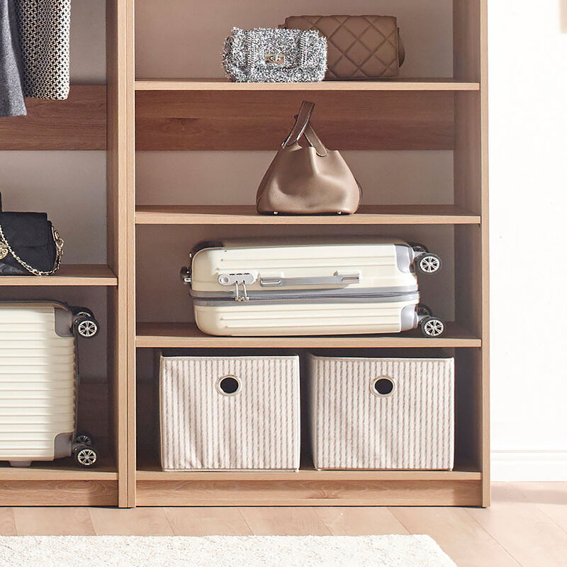 Prosper Oak Freestanding Walk in Wood Closet System