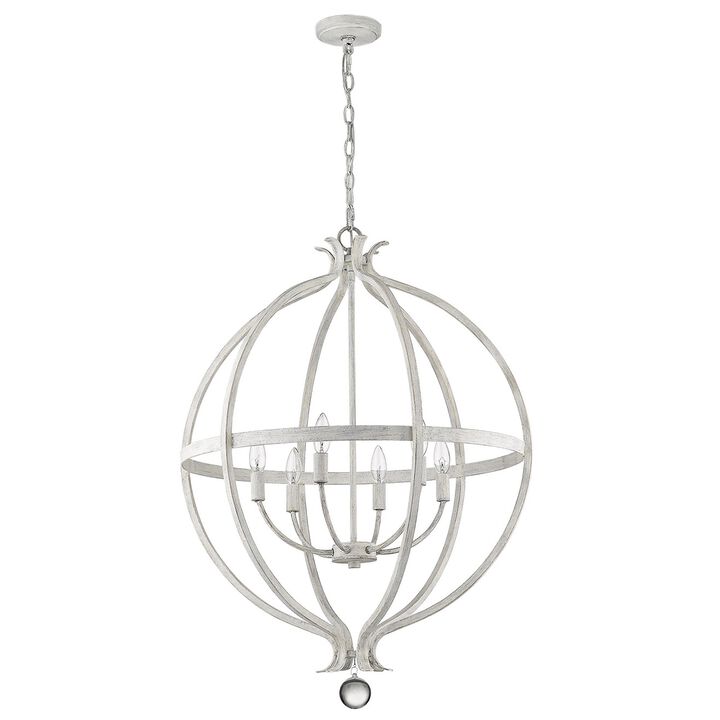 Hivvago Callie 6-Light Country White Pendant