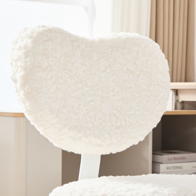 Artificial Rabbit Hair Meditation Chair Plus, Cross Legged Chair, Criss Cross Desk Chair image number 5