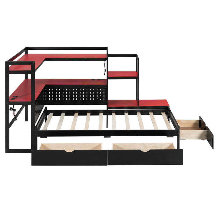 Merax Twin Size Multi-Functional Gaming Daybed