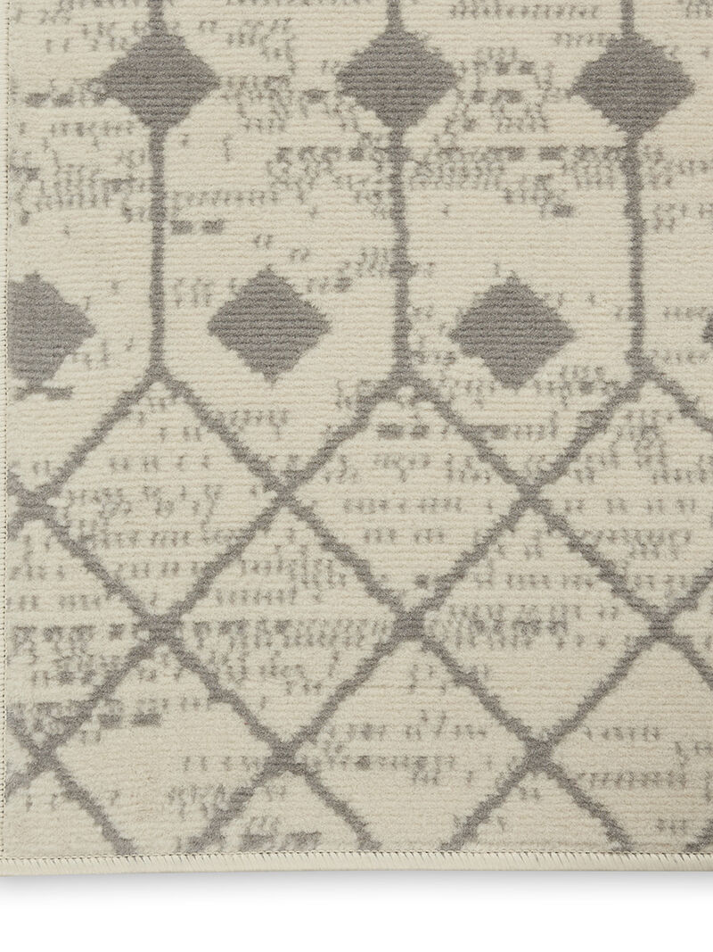 Grafix GRF37 Ivory/Gray 2'3" x 10' Rug