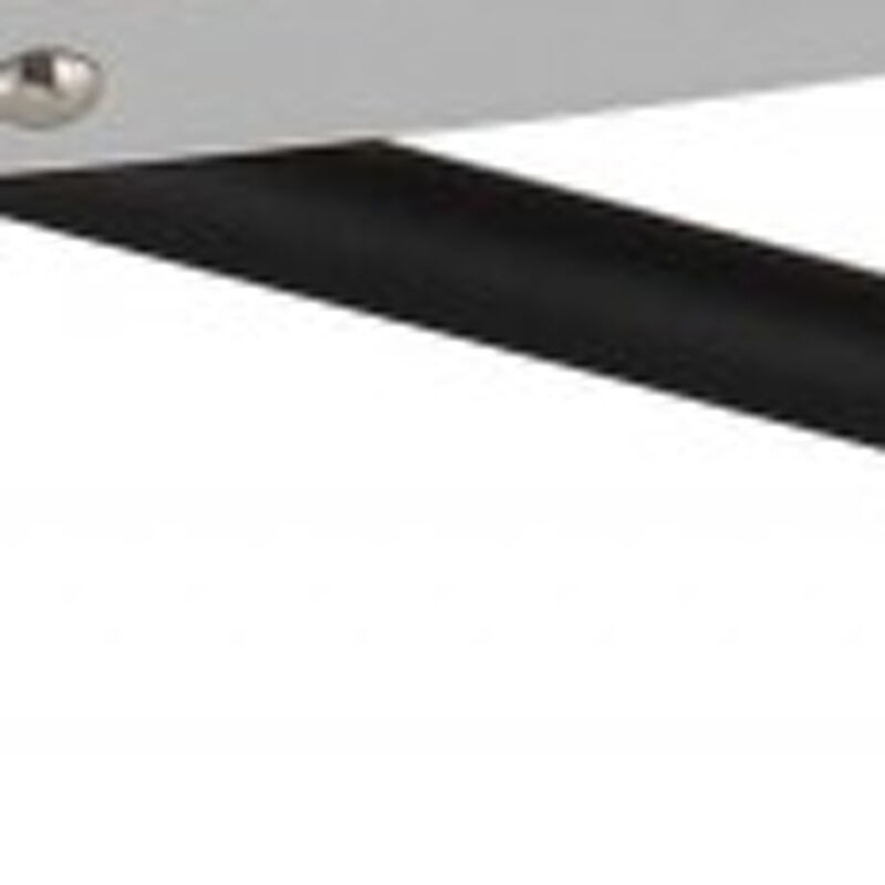 Iron Round Coffee Table with Sturdy Frame and Compact Design for Living Room