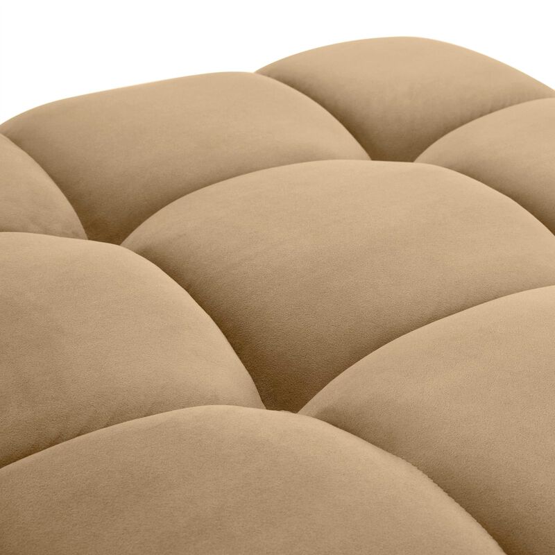 Casafoyer Calliope Cafe Au Lait Performance Velvet Modular Ottoman image number 3