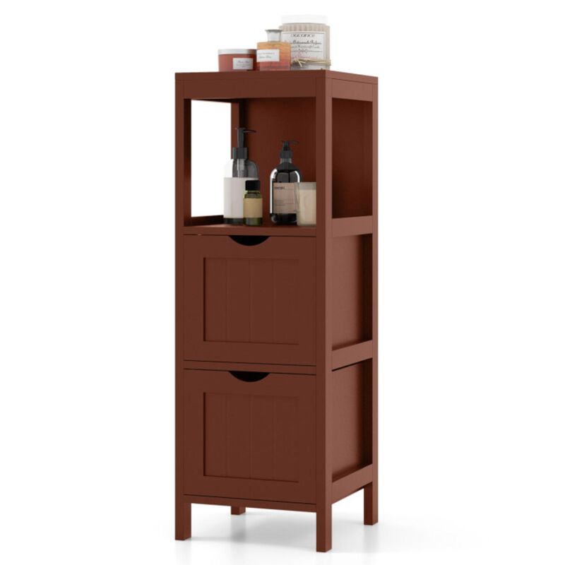 Hivvago Freestanding Storage Cabinet with 2 Removable Drawers for Bathroom