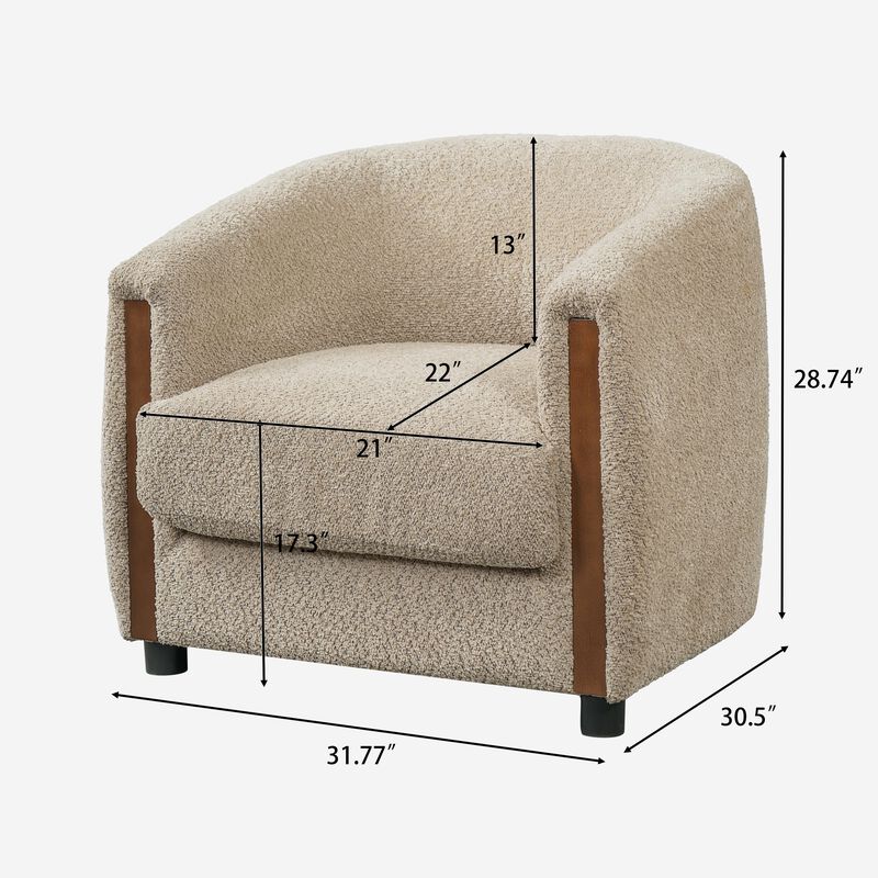 Glucub Barrel Accent Chair image number 7