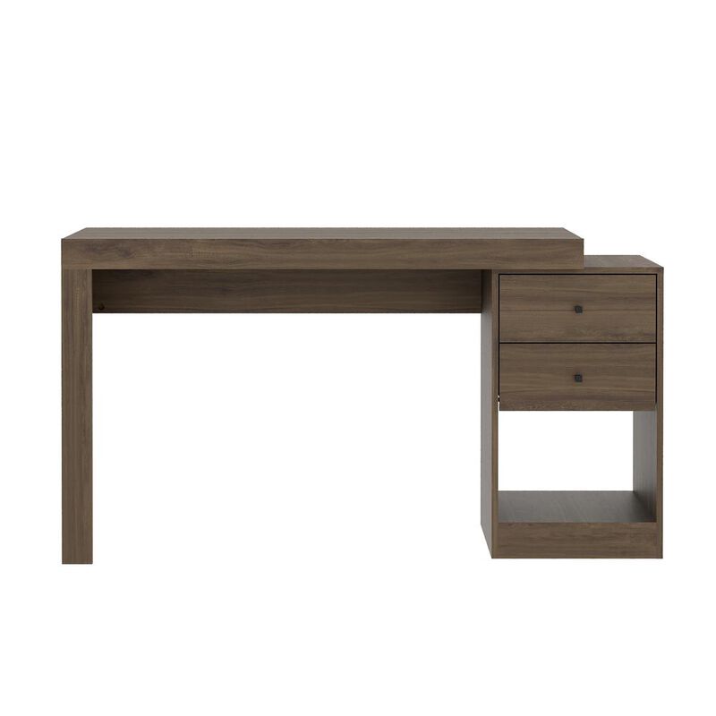 Techni Mobili Expandable Home Office Desk, Walnut