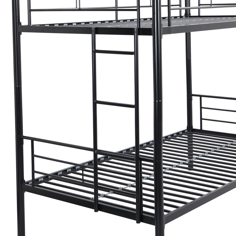 Merax Twin Over Twin Bunk Bed with Sturdy Steel Frame