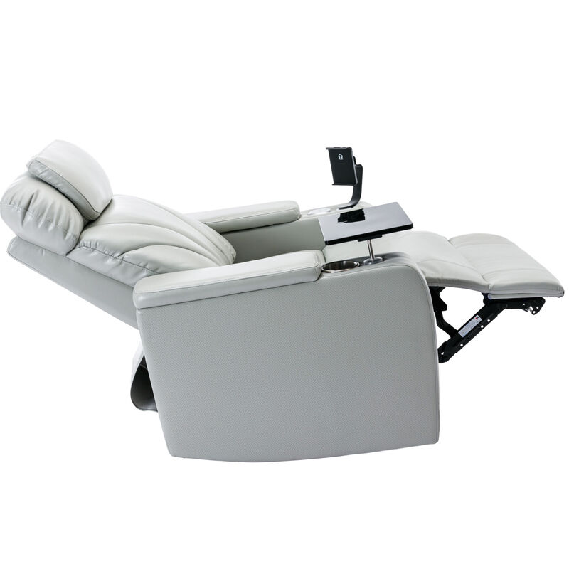 Merax Power Motion Recliner with USB Charging Port and Hidden Arm Storage