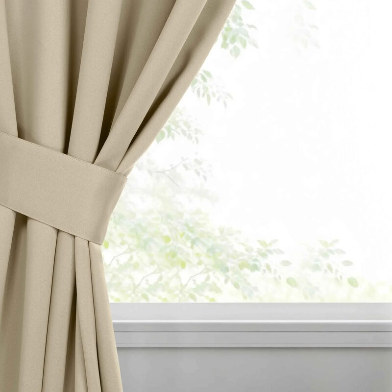 Set of 2 Classic Modern Room Darkening Blackout Curtains image number 2
