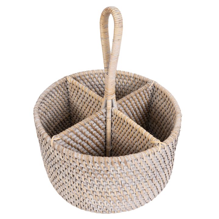 Saboga Home&trade; Round 4 section Caddy/Cutlery Holder