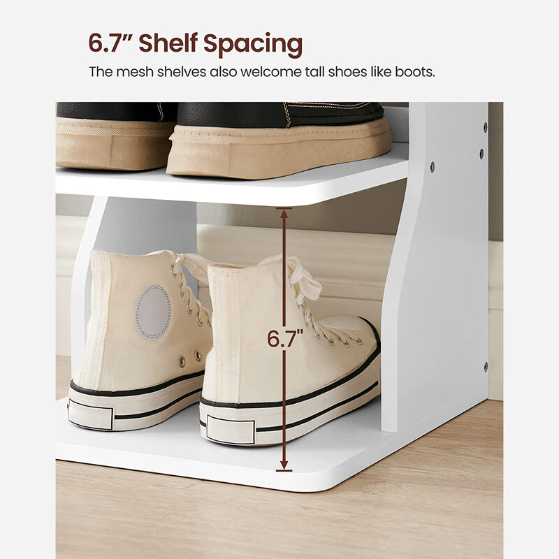 Wood Shoe Rack - 6-Tier Slim Shoe Storage Rack for Stylish Organization