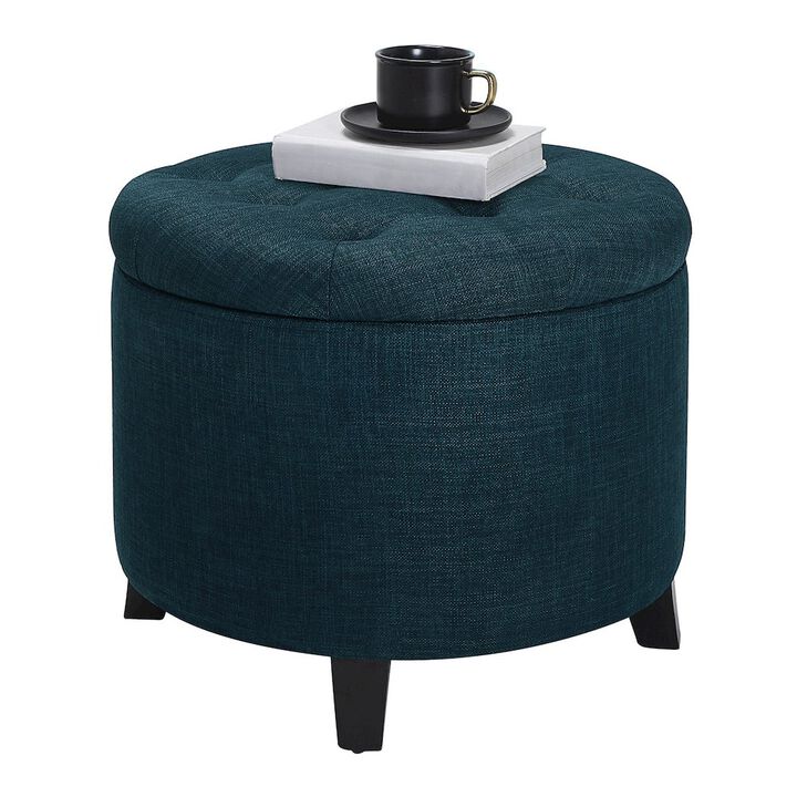 Convenience Concepts Designs4Comfort Round Storage Ottoman