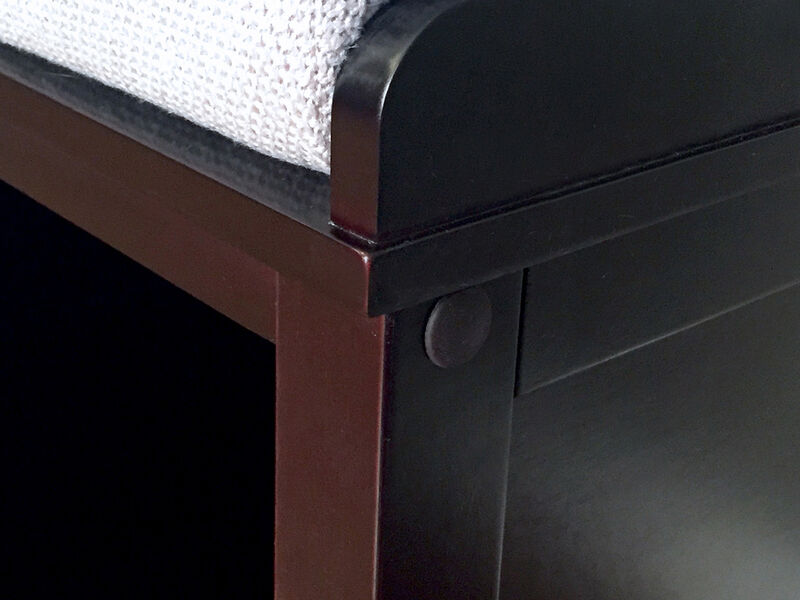 Solid Wood Hall Tree Entryway Bench with 1 Bin & 8 Pair Shoe Dividers