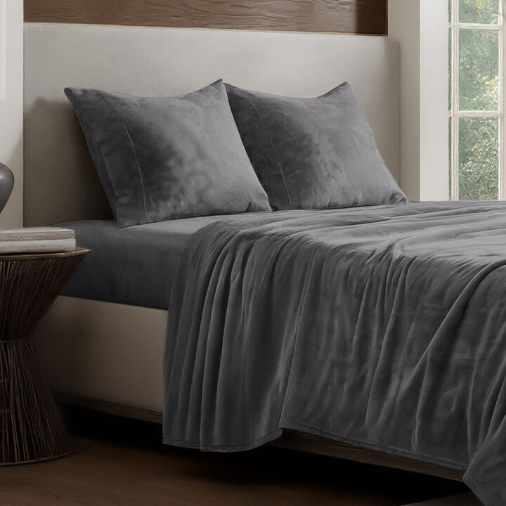 Velvety Soft Microplush Fleece Sheet Set