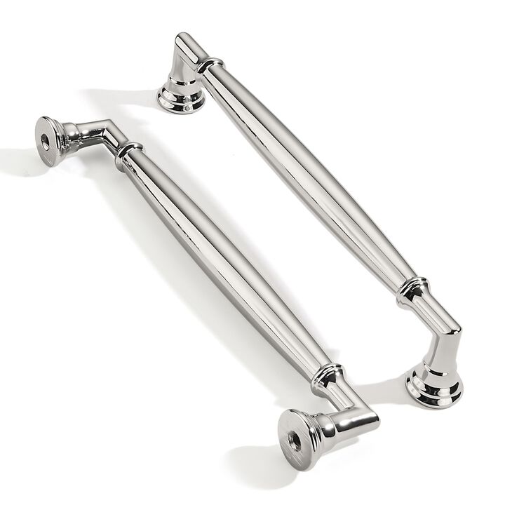 ZAUYX 10 Pack 6 Inch Hole Center Polished Nickel Cabinet pulls Solid Heavy Duty Cabinet Pull Cabinet Handles Kitchen Cabinet Har