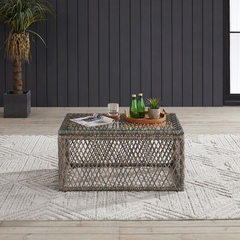 Granite Bay Wicker Outdoor Coffee Table