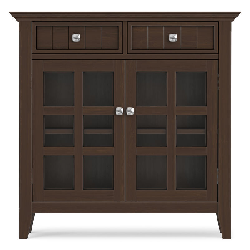 Acadian SOLID WOOD 36 inch Wide Transitional Entryway Storage Cabinet in Natural Aged Brown image number 3