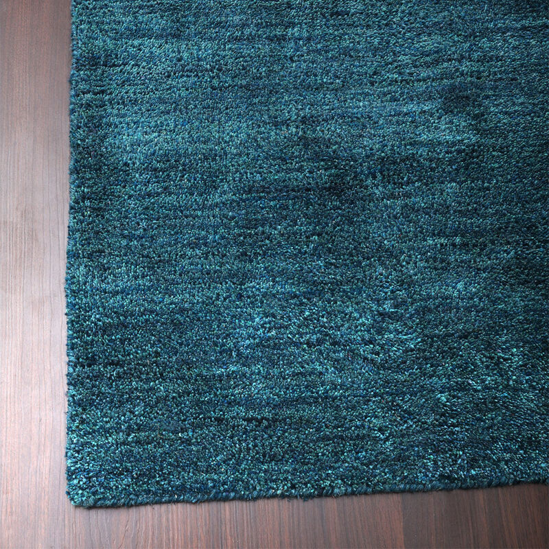 RUGSOTIC CARPETS HAND KNOTTED LOOM SILK ECO-FRIENDLY AREA RUGS  - Plain Solid Design, High Pile Thick Handmade Anti Skid Area Rugs for Living Room, Bed Room (LS0111) image number 4