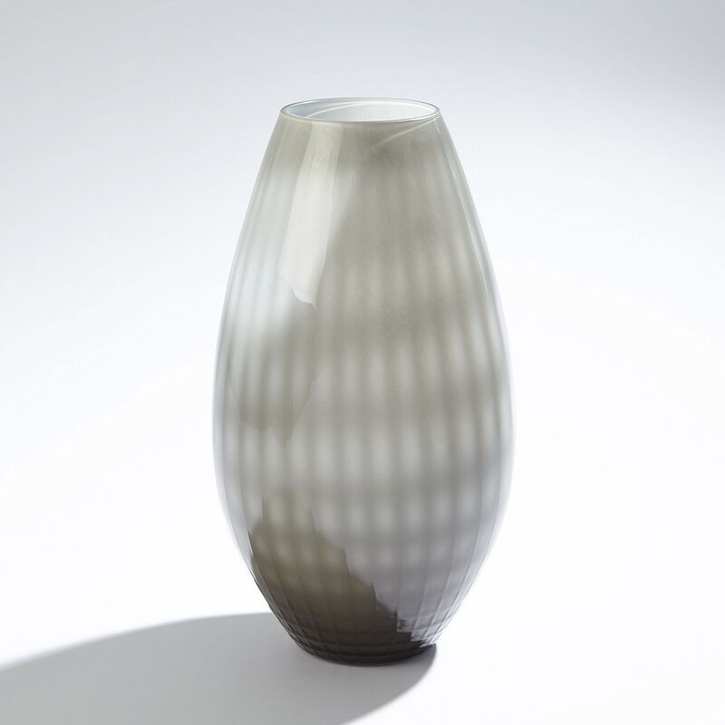 Cased Glass Grid Vase