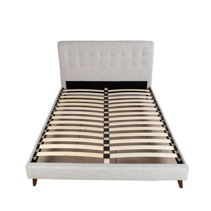 Myla Upholstered King Bed In A Box W/ 2 Nightstands