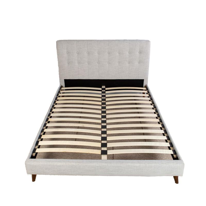 Myla Upholstered King Bed In A Box W/ 2 Nightstands