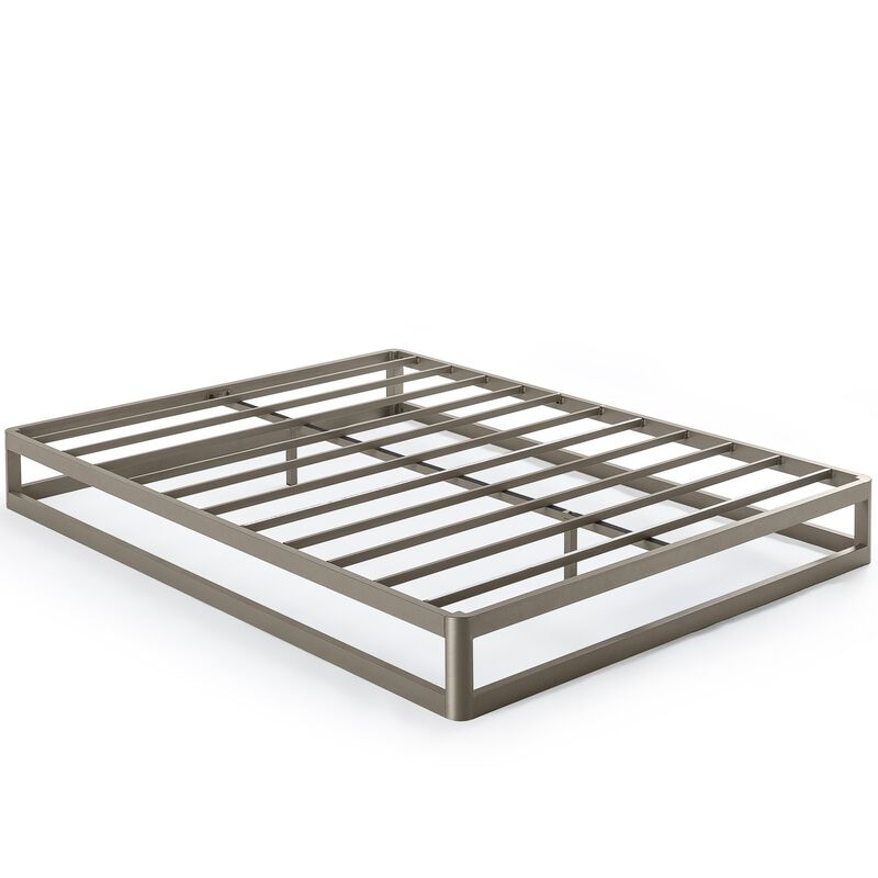 Heavy Duty Low Profile Platform Bed Frame Metal Construction for Long Lasting Use
