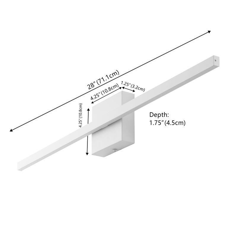 Vara Modern Minimalist Indoor/Outdoor Metal 350-Degree Rotatable Dimmable Integrated LED Wall Sconce