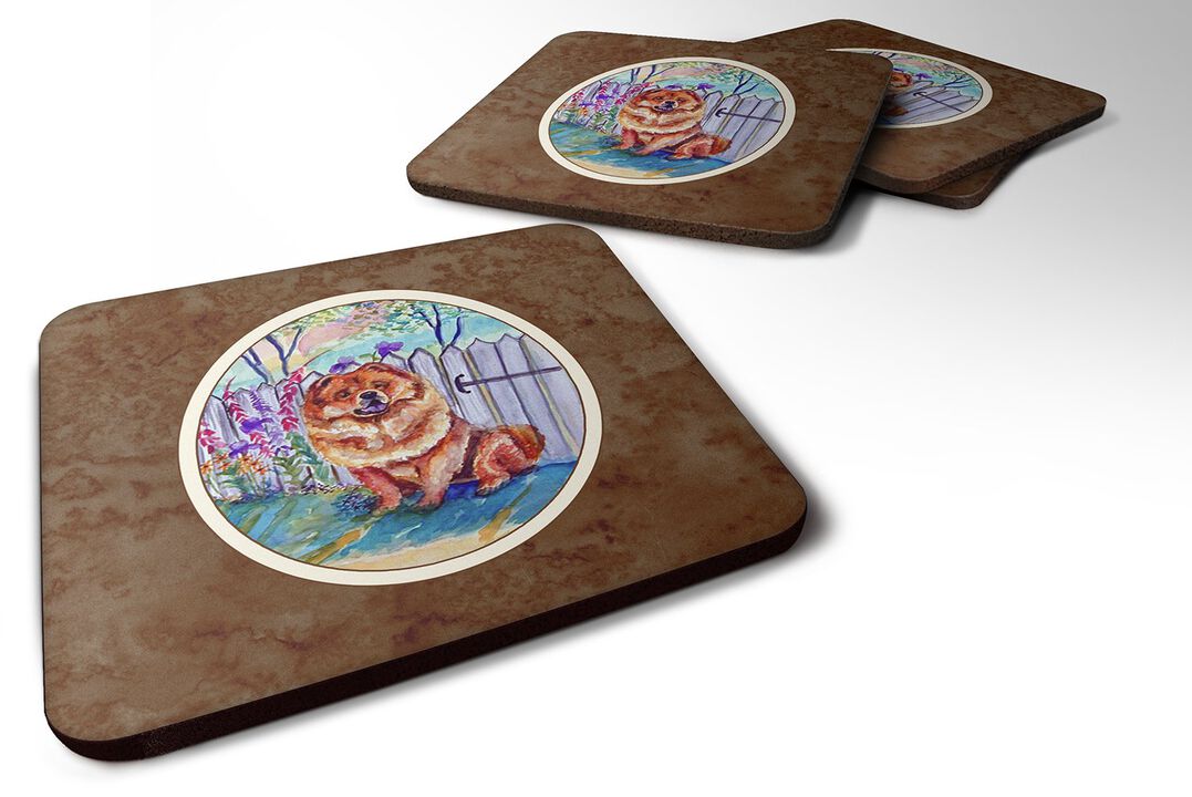 Caroline's Treasures 7210FC Chow Chow Foam Coasters (Set of 4), 3.5, Multicolor