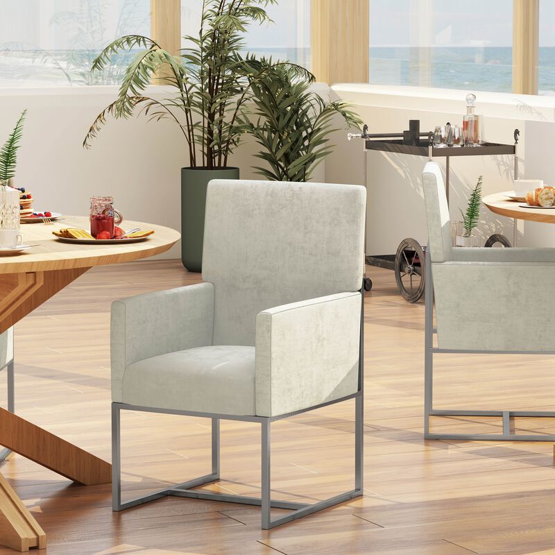 Element Cream Dining Arm Chair