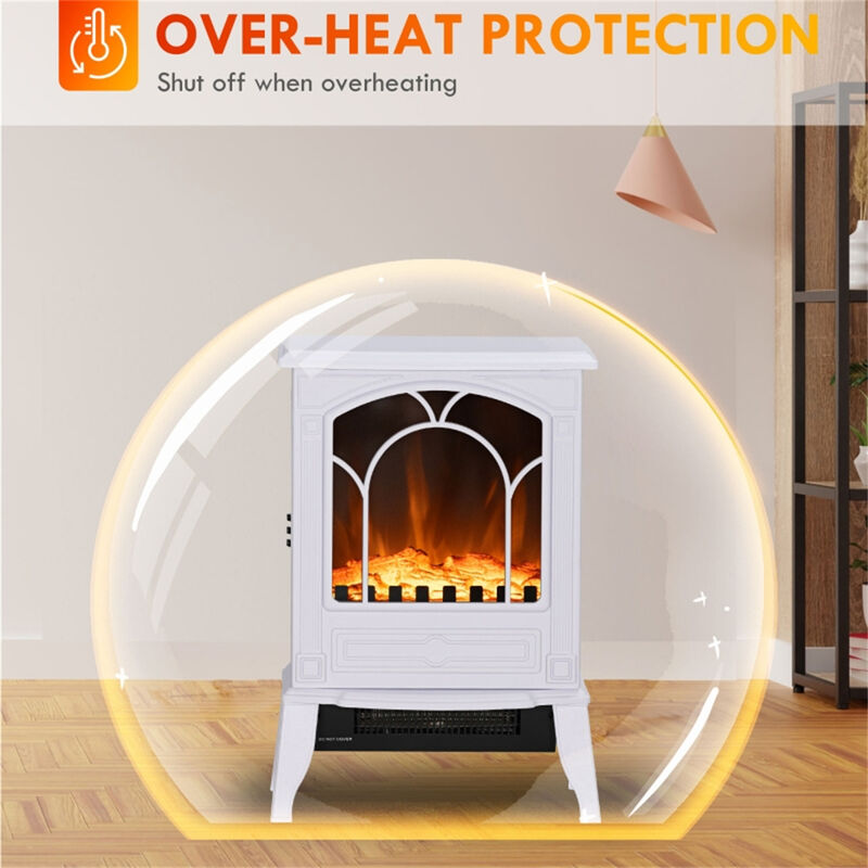 Energy-Efficient Electric Fireplace Heater with Multiple Heat Settings image number 4