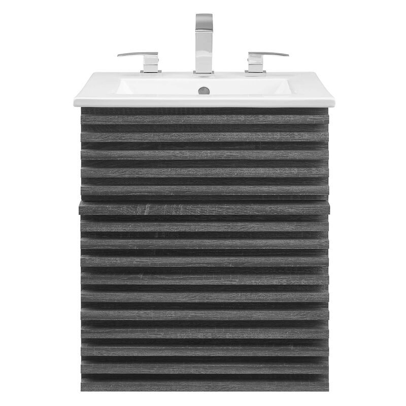 Render 18" Wall-Mount Bathroom Vanity image number 0