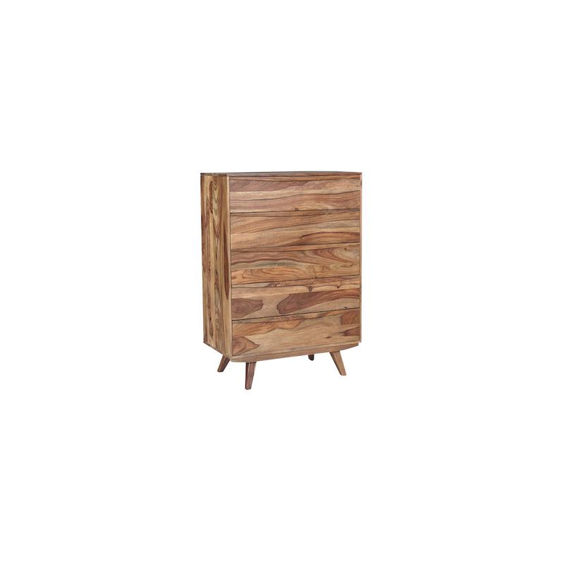 Porter Designs Fusion Solid Sheesham Wood Chest Table, Natural