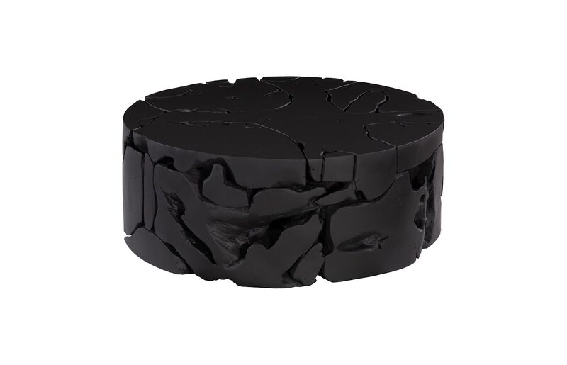 Teak Chunk Round Coffee Table