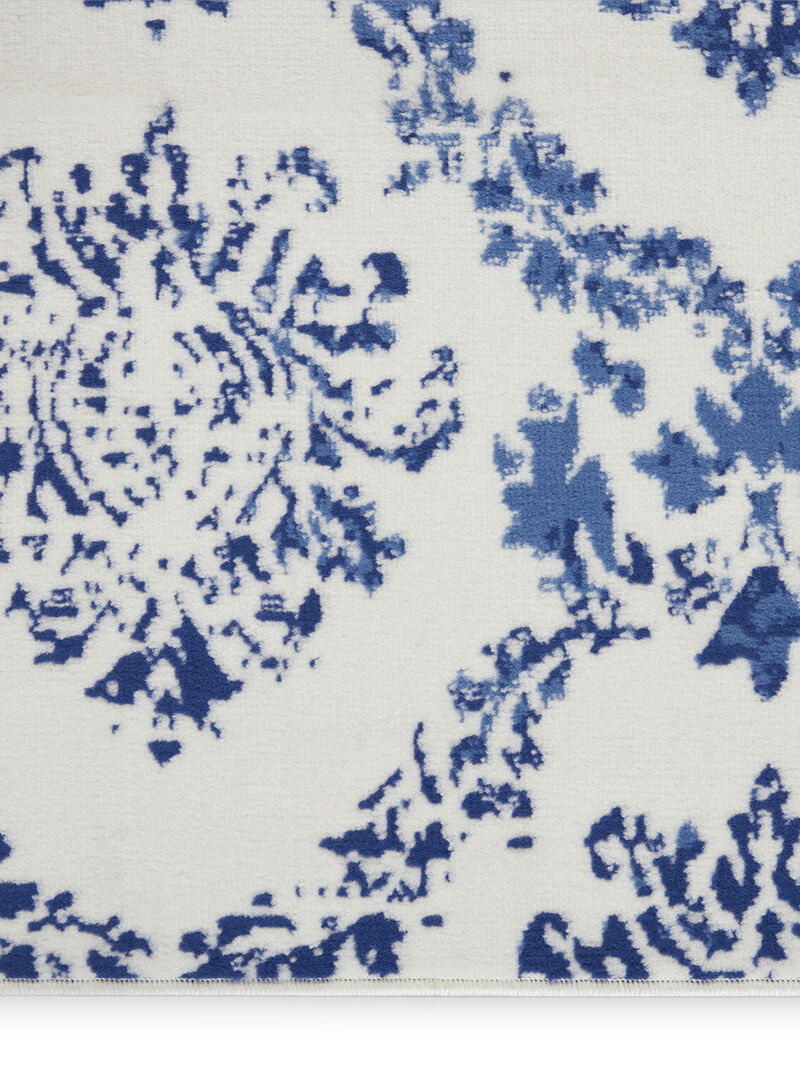 Whimsicle WHS01 Ivory/Navy 2' x 8' Rug