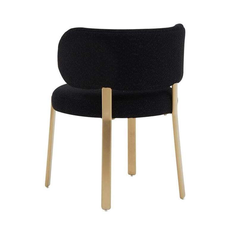 Casafoyer Margaret Black Performance Boucle Dining Chair image number 4